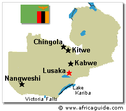 Map of Zambia
